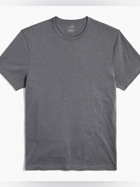 (PURPLE) J. Crew Heathered Washed Jersey Tee